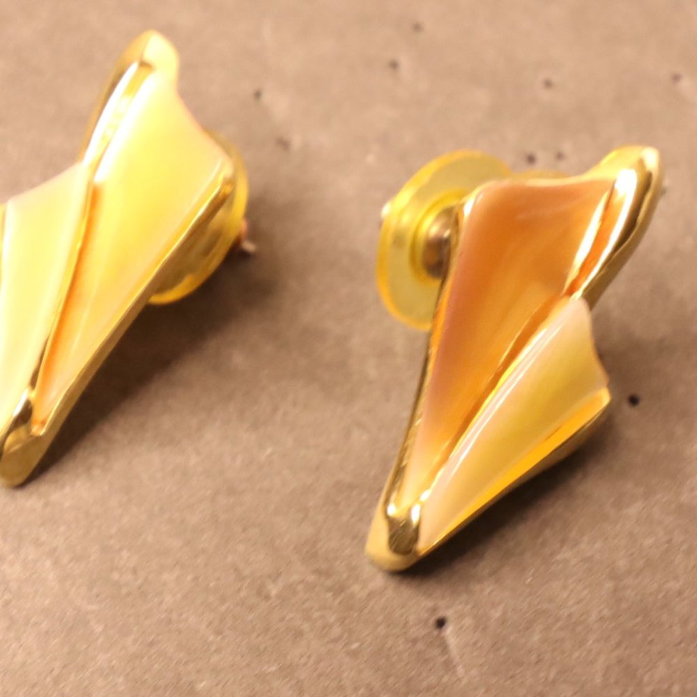 Women's Gold tone with triangle Stones Size OS